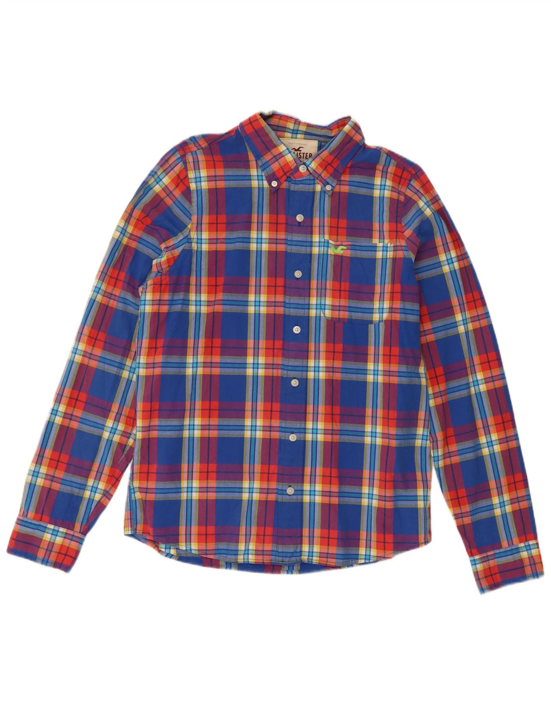 Hollister Mens Shirt XL Blue Check Cotton