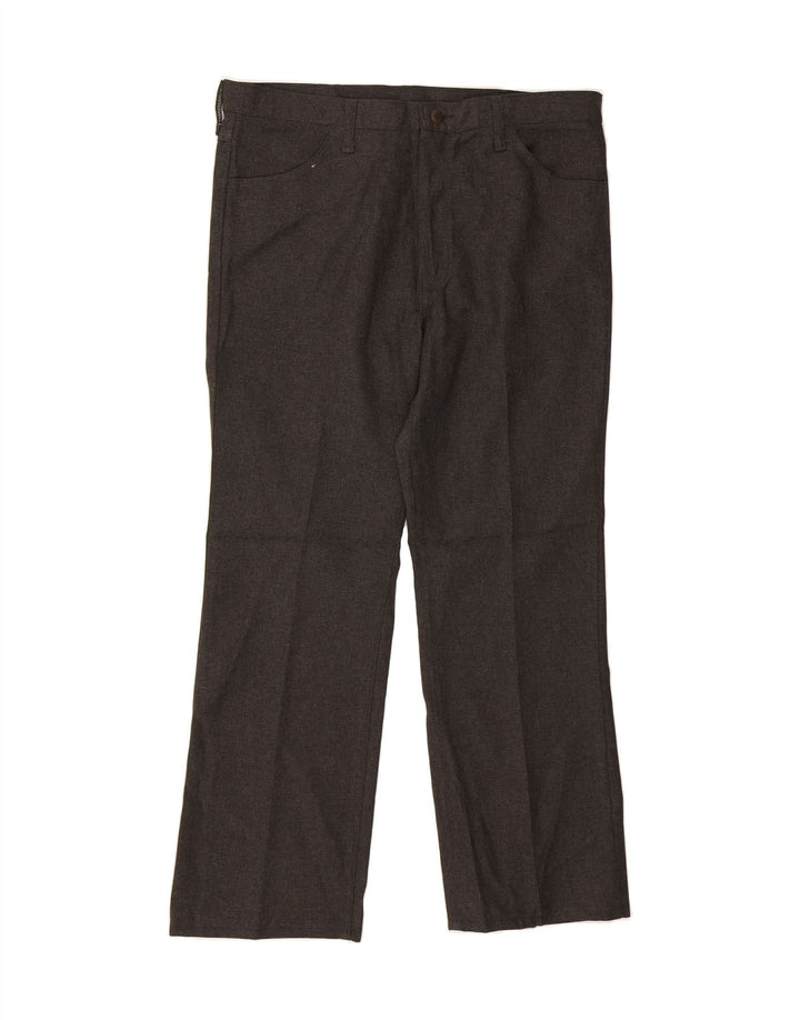 WRANGLER Mens Straight Suit Trousers W38 L30 Grey Polyester Vintage Wrangler and Second-Hand Wrangler from Messina Hembry 