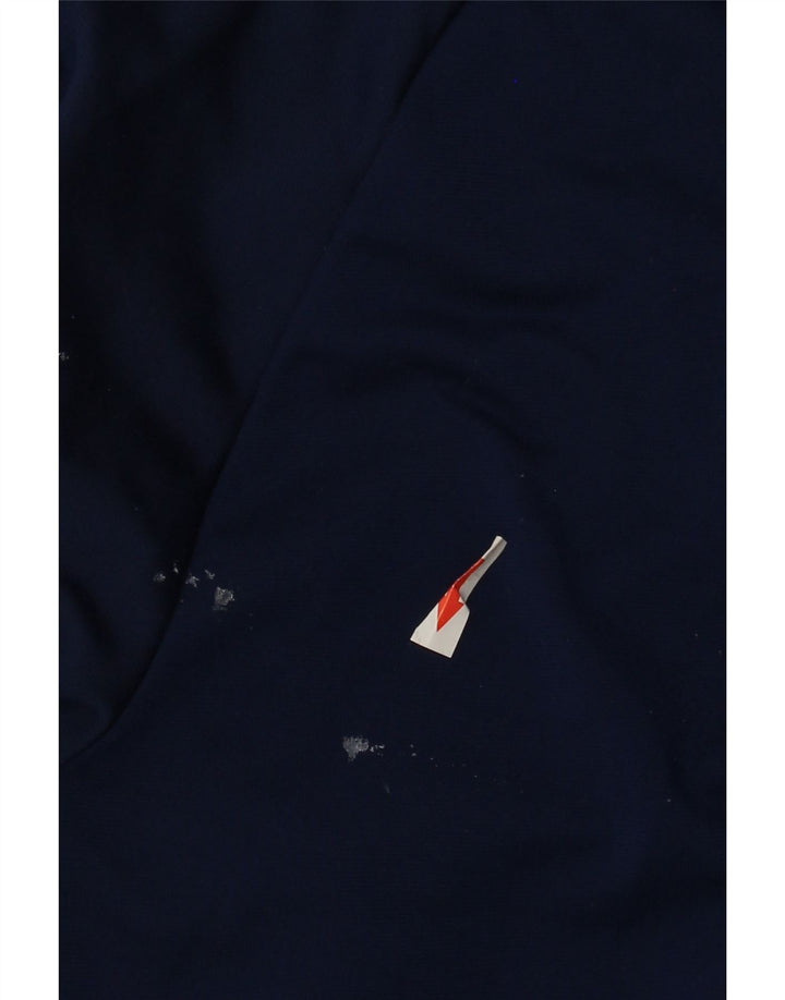 Adidas Mens Tracksuit Top Jacket Large Navy Blue Polyester