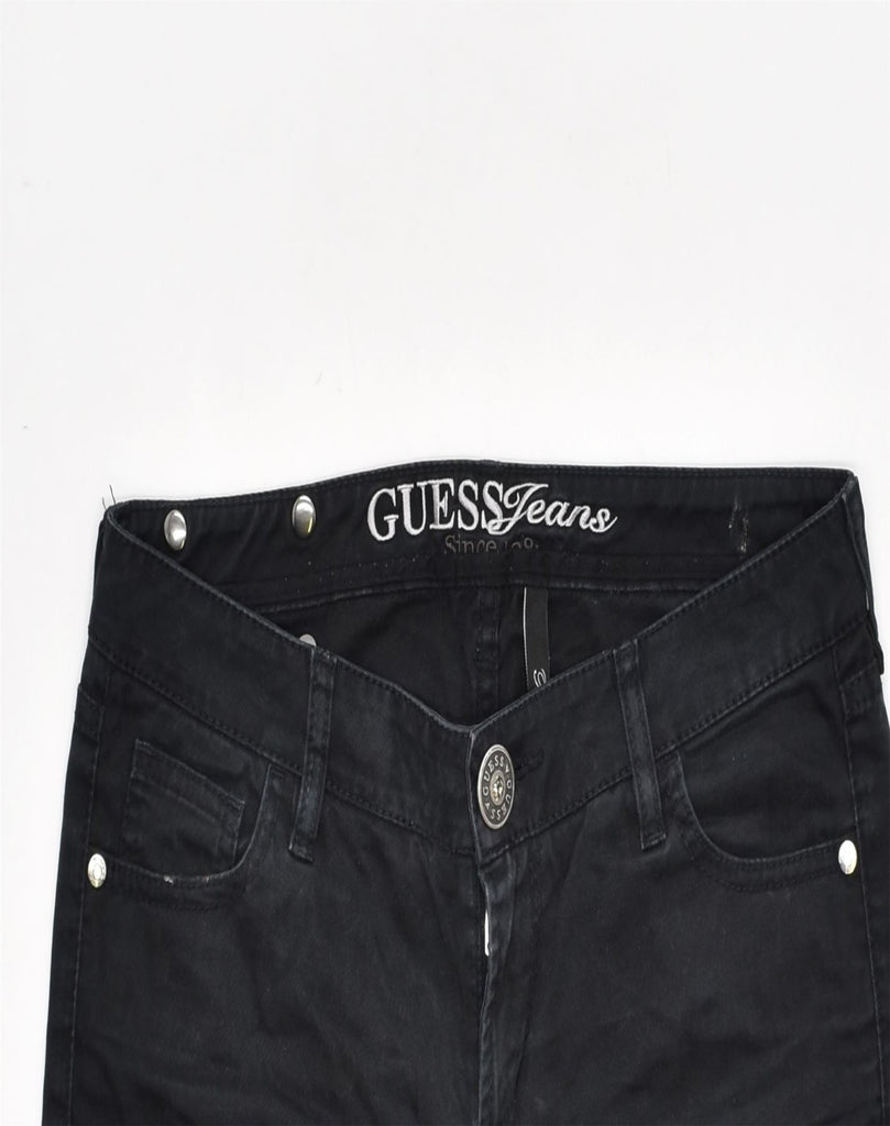 GUESS Womens Straight Jeans W32 L28 Black Cotton | Vintage | Thrift | Second-Hand | Used Clothing | Messina Hembry 