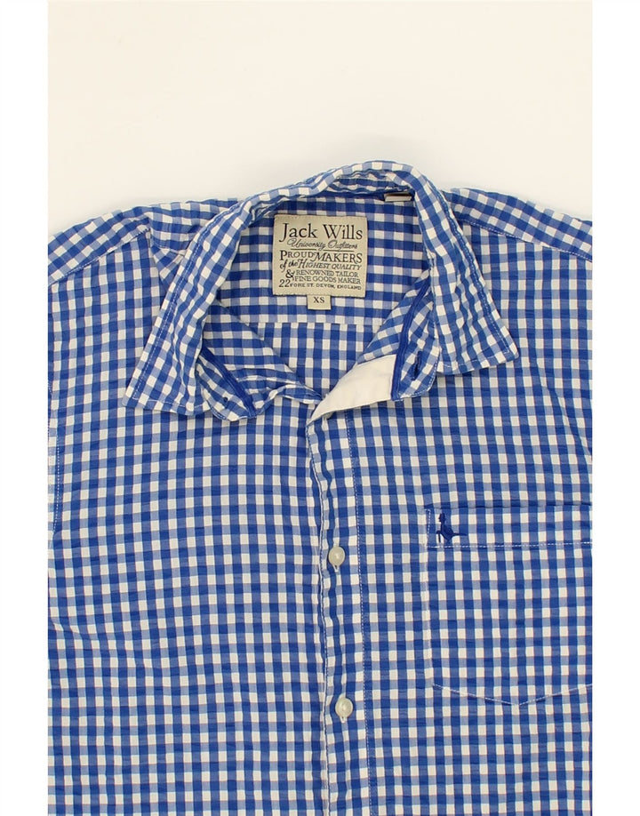 JACK WILLS Mens Shirt XS Blue Gingham Cotton Vintage Jack Wills and Second-Hand Jack Wills from Messina Hembry 