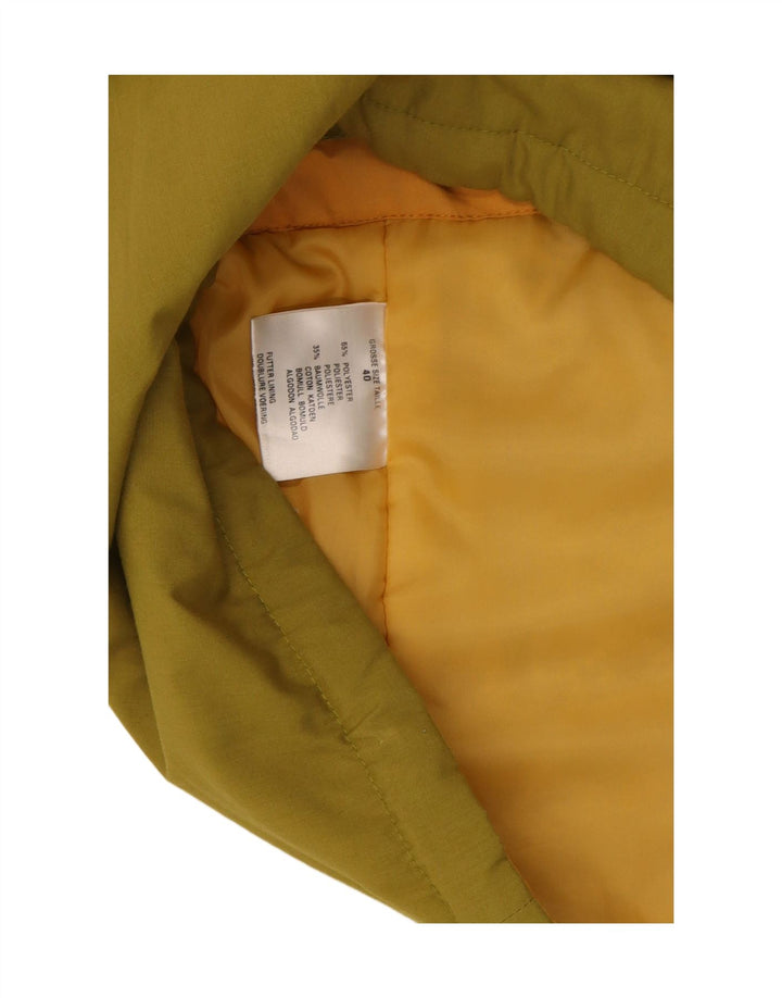 VINTAGE Womens Windbreaker Jacket EU 40 Medium Green Polyester