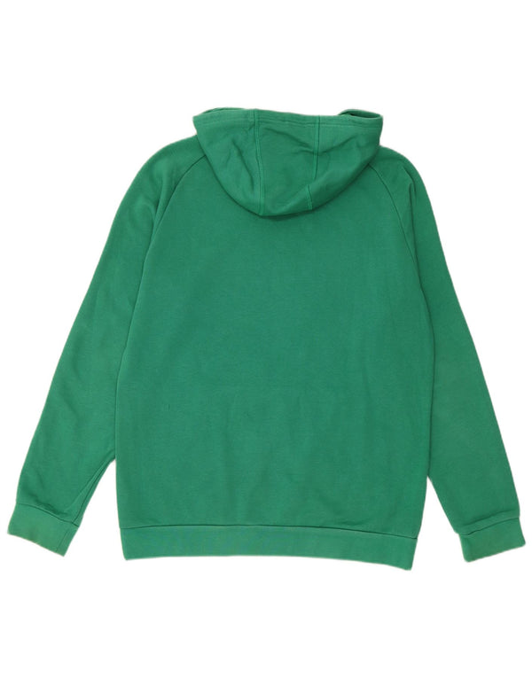 Adidas Girls Hoodie Jumper 15-16 Years Green Cotton