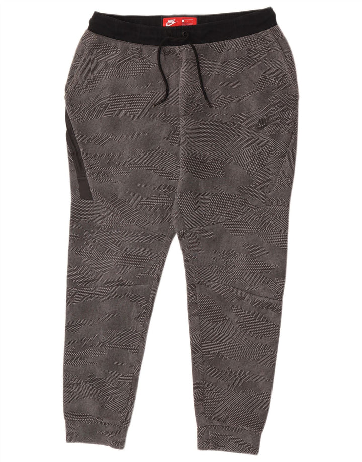 Nike Mens Tracksuit Trousers Joggers Large Grey Cotton
