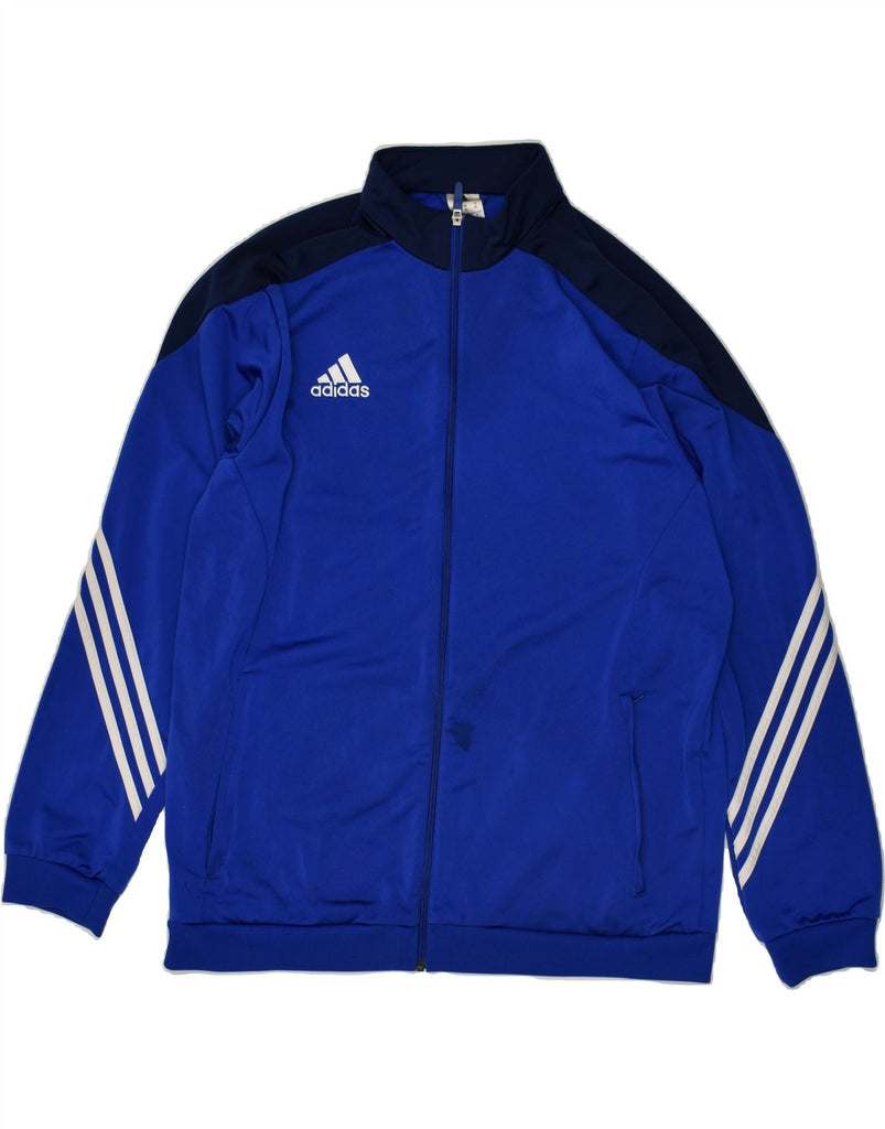 ADIDAS Mens Tracksuit Top Jacket XL Blue Colourblock Polyester | Vintage Adidas | Thrift | Second-Hand Adidas | Used Clothing | Messina Hembry 