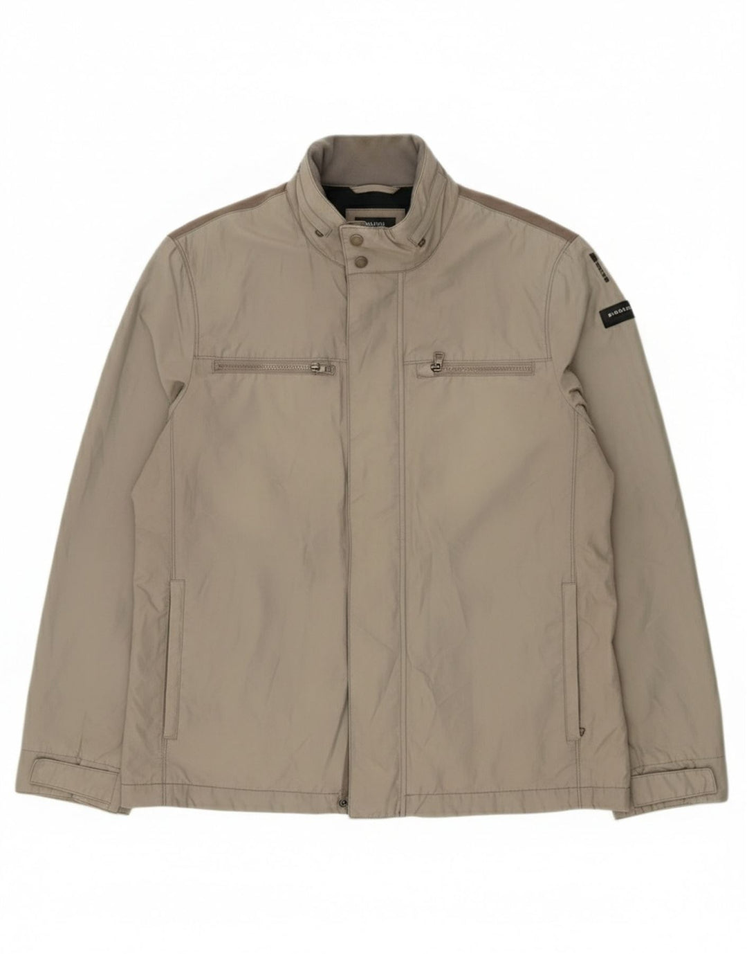 Geox Mens Bomber Jacket UK 44 2XL Grey Cotton