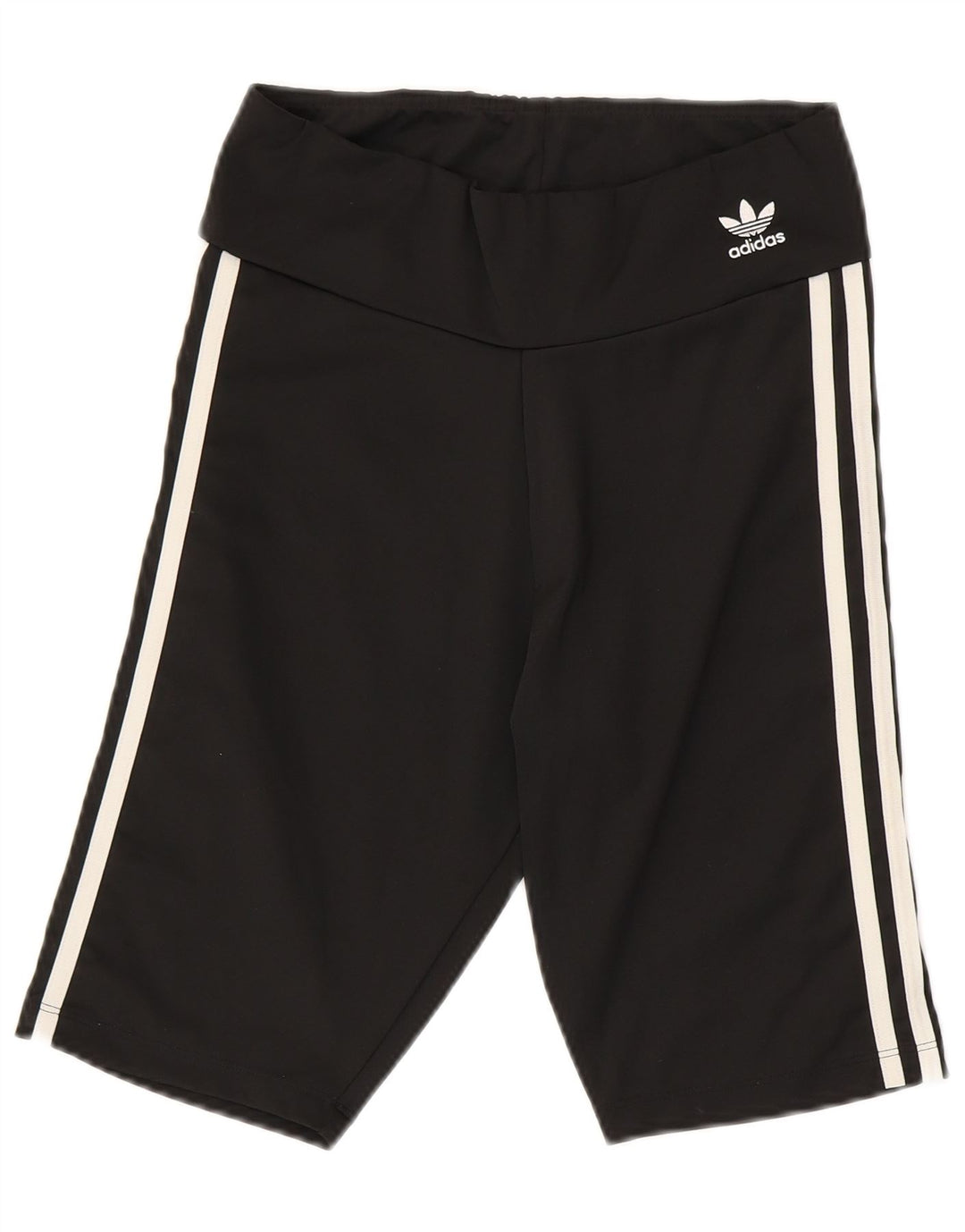 ADIDAS Womens Sport Shorts UK 12 Medium  Black Polyester
