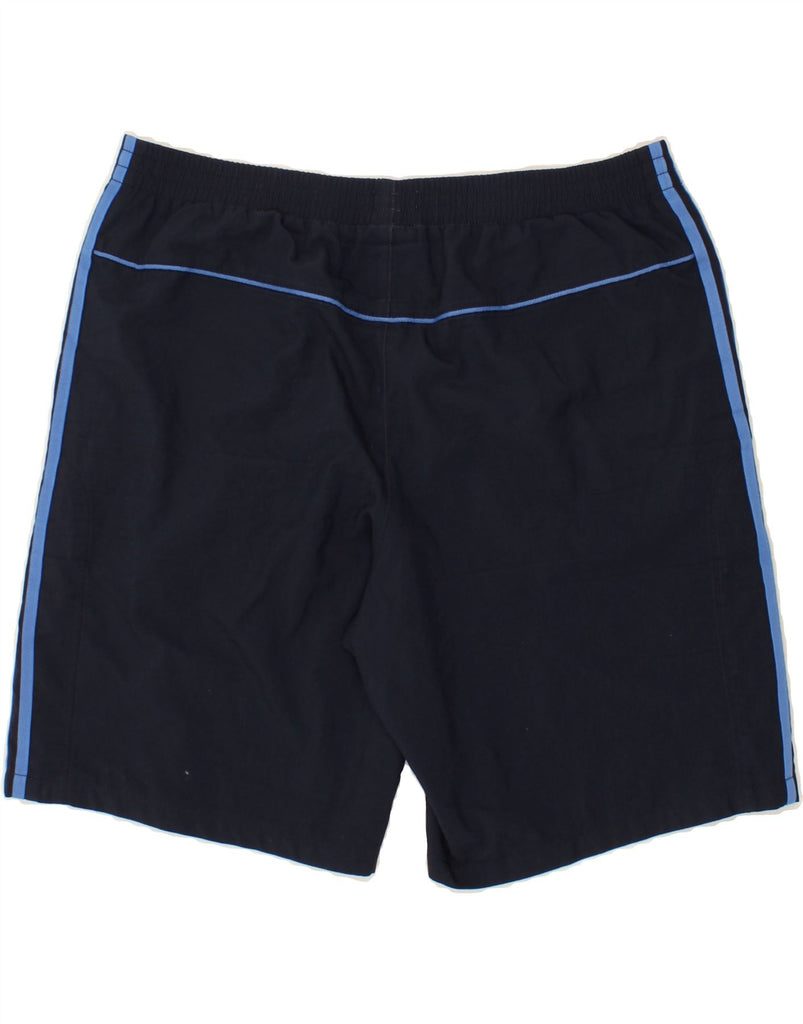 ADIDAS Mens Sport Shorts Large Navy Blue Polyester Vintage Adidas and Second-Hand Adidas from Messina Hembry 