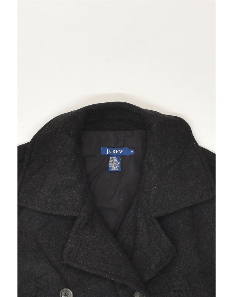 J. CREW Womens Pea Coat UK 10 Small Grey Wool | Vintage J. Crew | Thrift | Second-Hand J. Crew | Used Clothing | Messina Hembry 