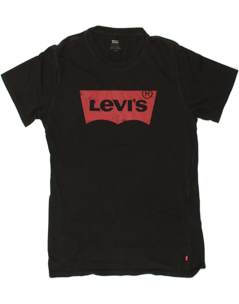 LEVI'S Mens Graphic T-Shirt Top Small Black Cotton | Vintage Levi's | Thrift | Second-Hand Levi's | Used Clothing | Messina Hembry 