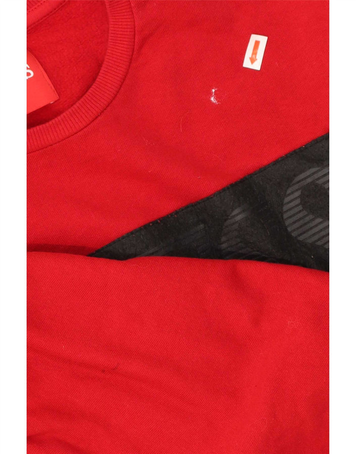 Guess Mens Graphic Sweatshirt Jumper Medium Red Cotton