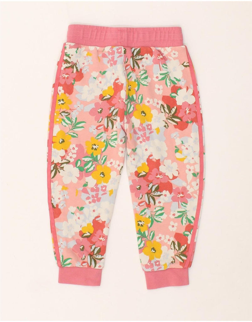 ADIDAS Girls Graphic Tracksuit Trousers Joggers 3-4 Years Pink Floral | Vintage Adidas | Thrift | Second-Hand Adidas | Used Clothing | Messina Hembry 