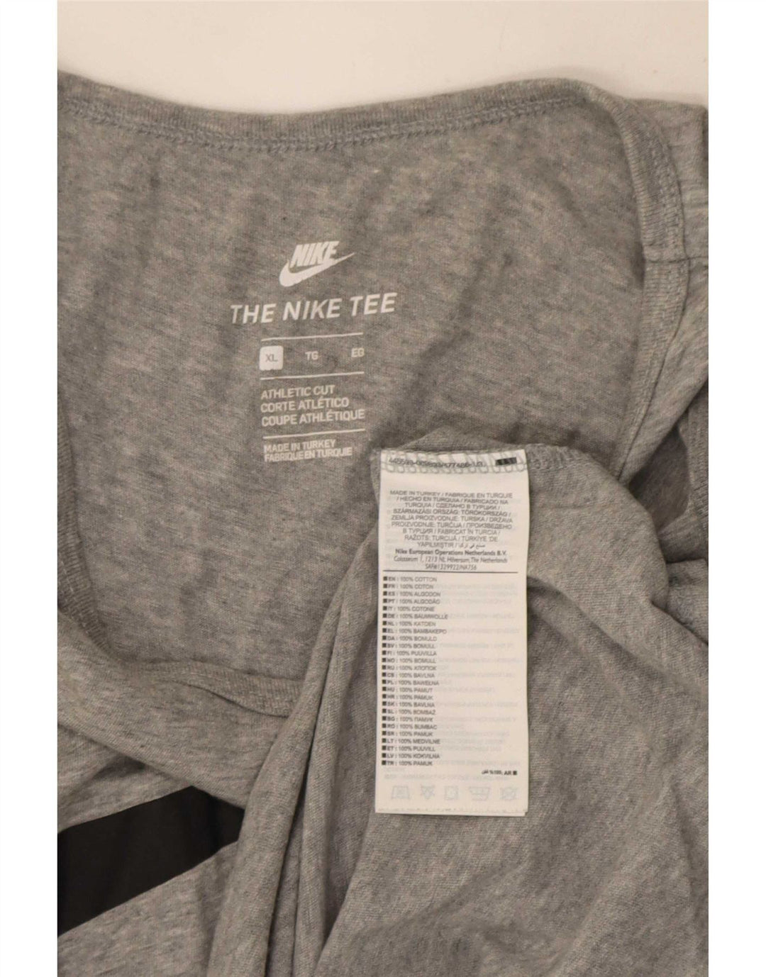 Nike Mens Athletic Cut Graphic Vest Top XL Grey Cotton