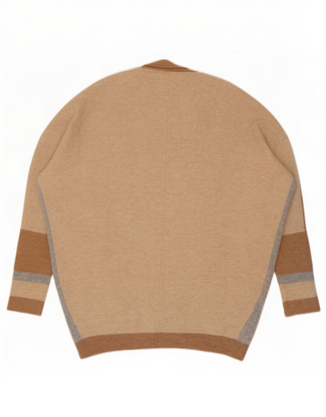 Marks & Spencer Womens Oversized Cardigan Sweater UK 10 Small Beige