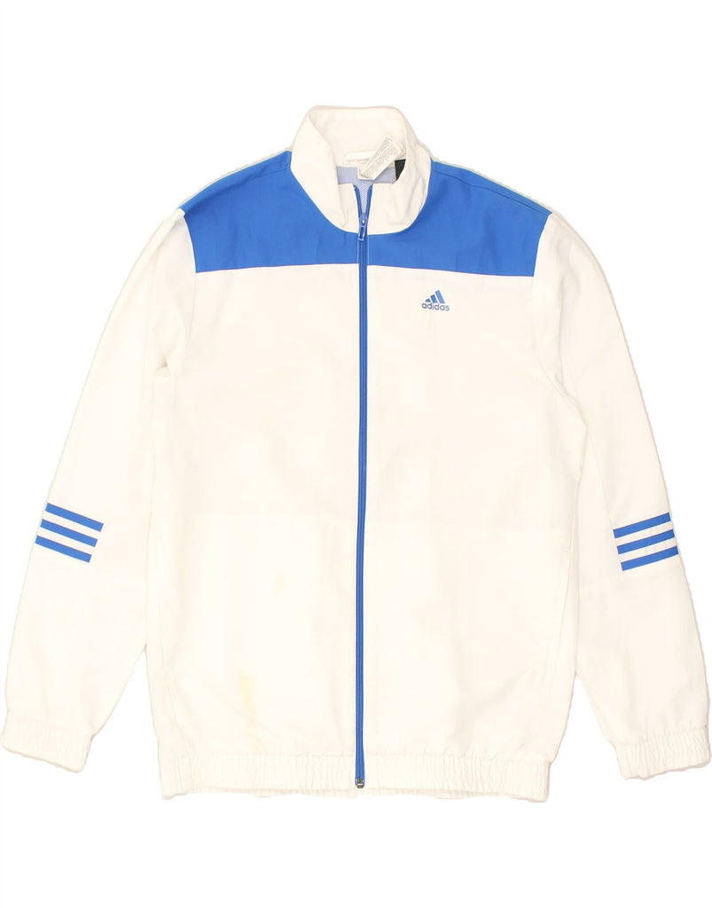 ADIDAS Mens Tracksuit Top Jacket UK 38/40 Medium Blue Colourblock | Vintage Adidas | Thrift | Second-Hand Adidas | Used Clothing | Messina Hembry 