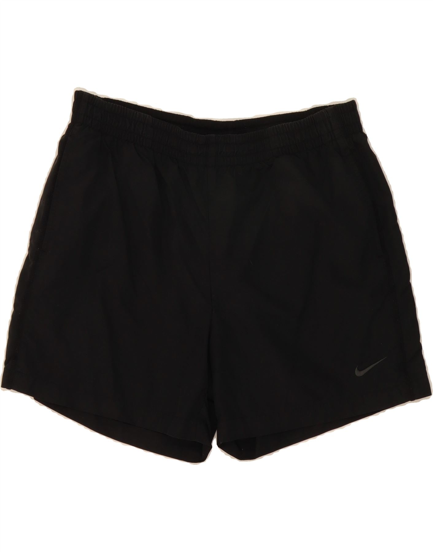 NIKE Mens Sport Shorts XL Black Nylon Vintage Second-Hand