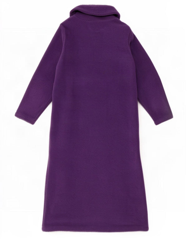 Marks & Spencer Womens Fleece 3/4 Sleeve Coat UK 16/18 Large Purple