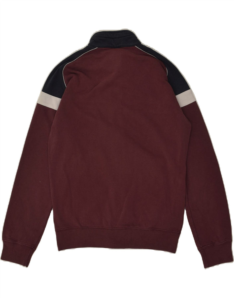 CHAMPION Mens Tracksuit Top Jacket Medium Maroon Colourblock Cotton | Vintage Champion | Thrift | Second-Hand Champion | Used Clothing | Messina Hembry 