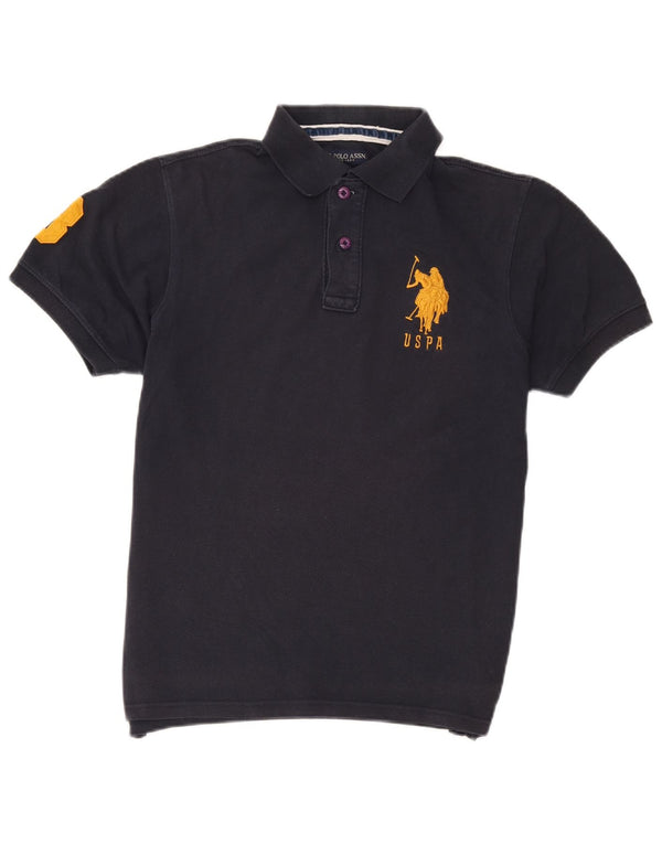 U.S. Polo Assn. Mens Graphic Shirt Large Navy Blue Cotton