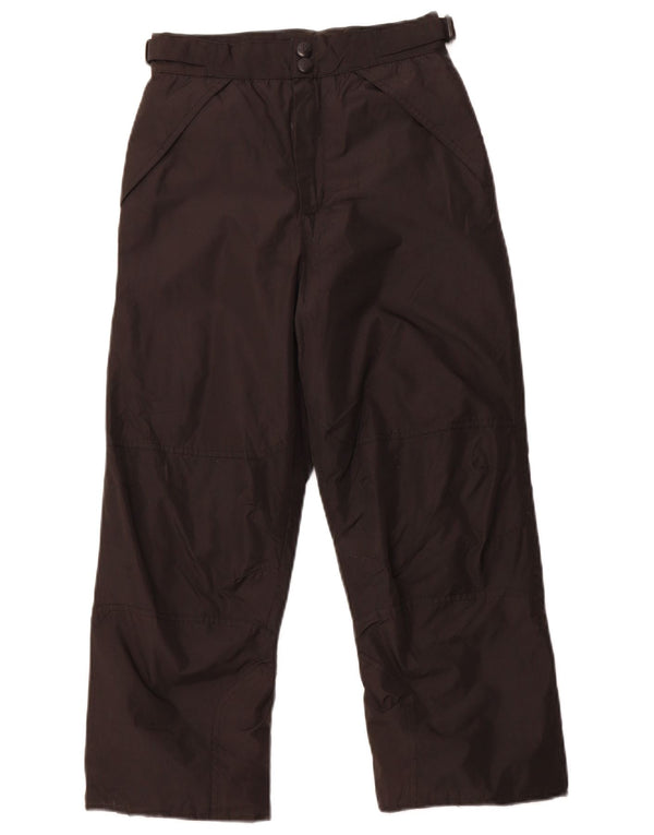 LONDON FOG Womens High Waist Windbreaker Trousers Small W26 L22 Black