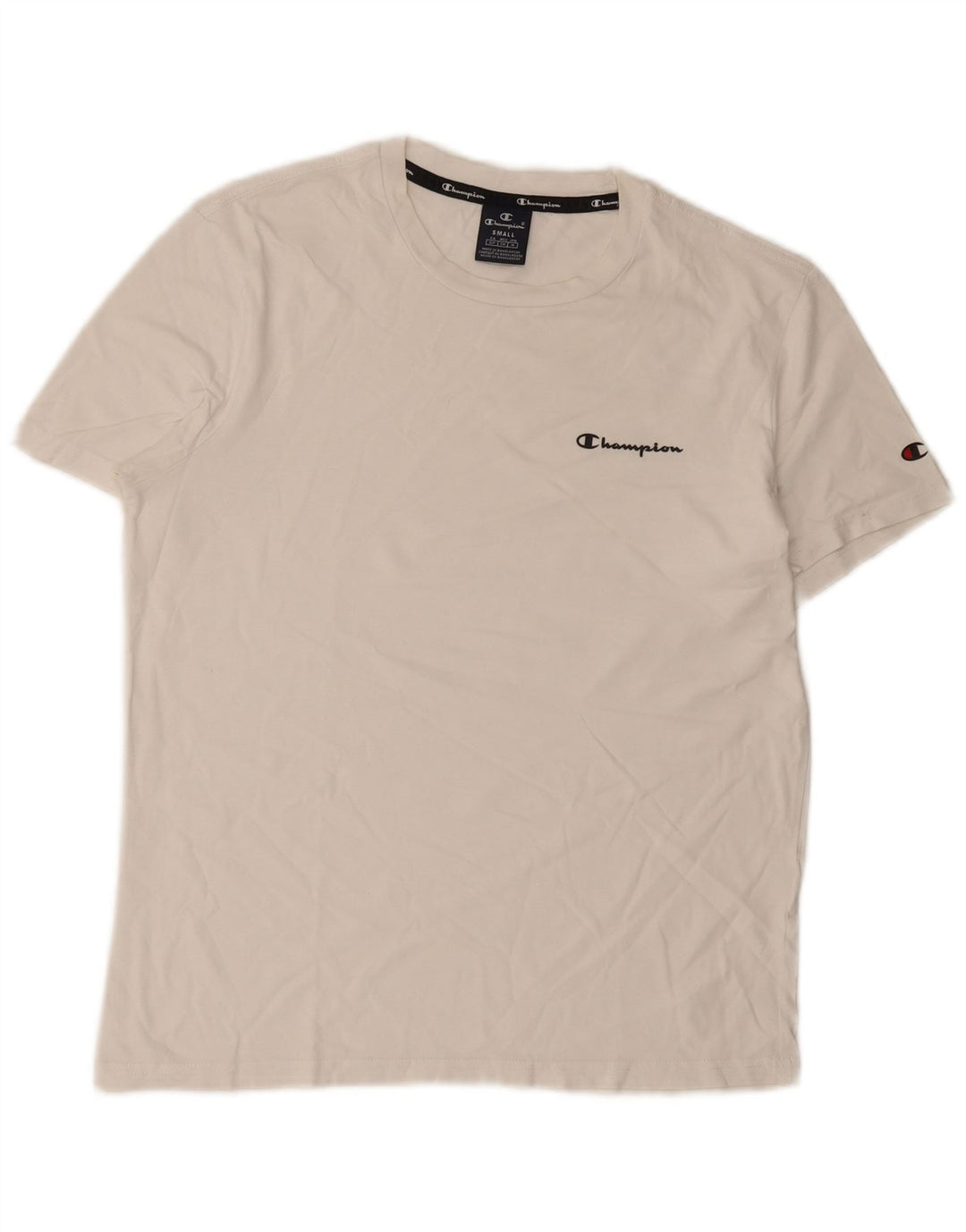 Champion Mens T-Shirt Top Small White