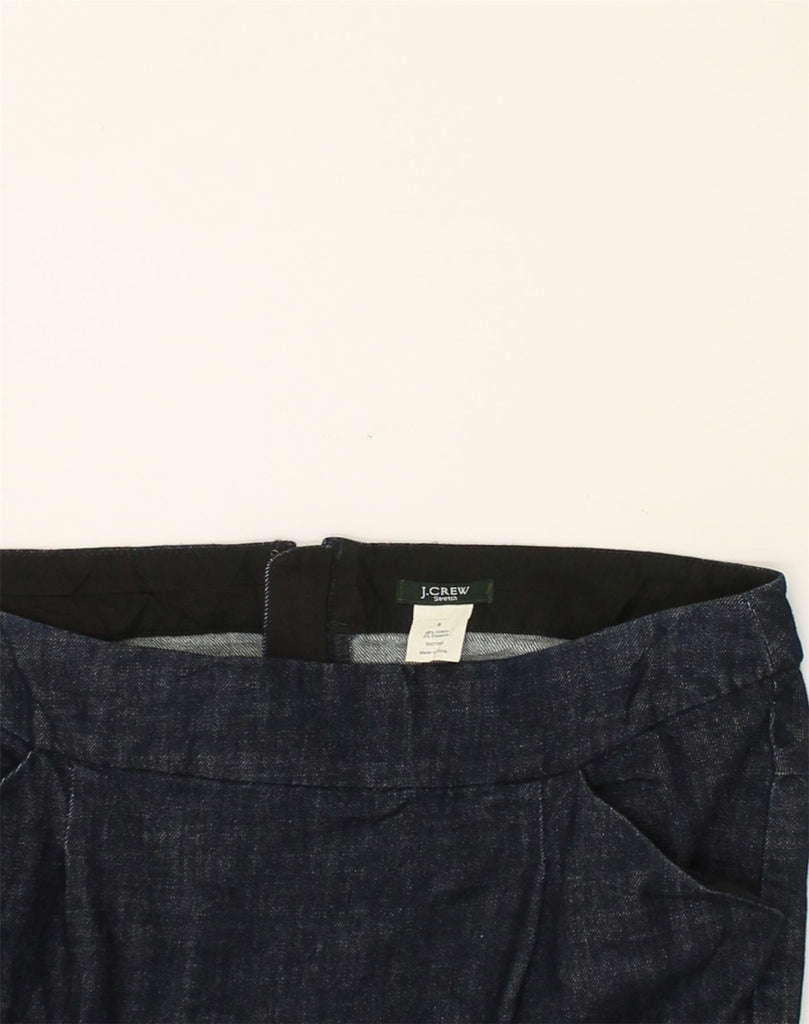 J. CREW Womens Denim Skirt US 8 Medium W32 Navy Blue Cotton | Vintage J. Crew | Thrift | Second-Hand J. Crew | Used Clothing | Messina Hembry 