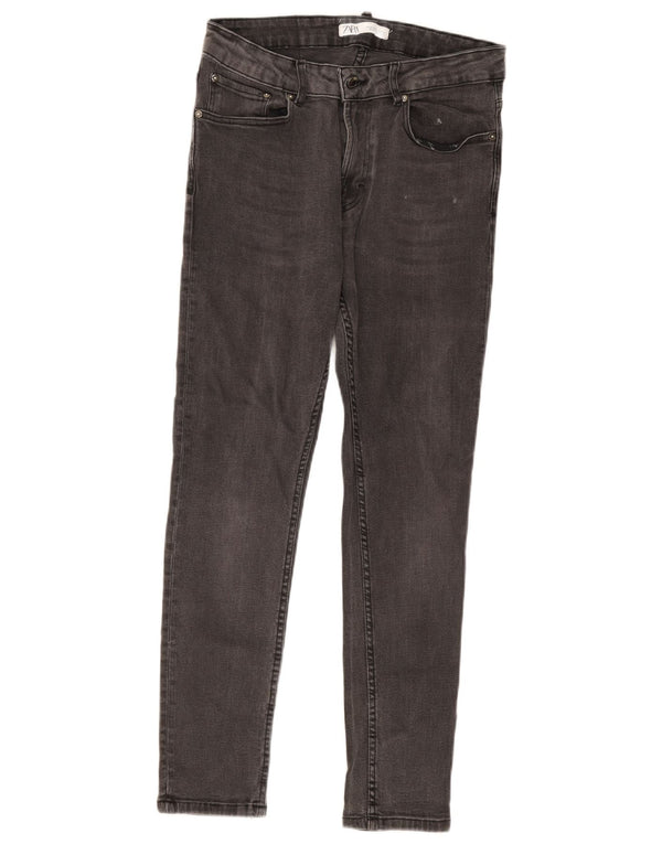 Zara Mens Skinny Jeans EU 42 Large W32 L28 Grey Cotton