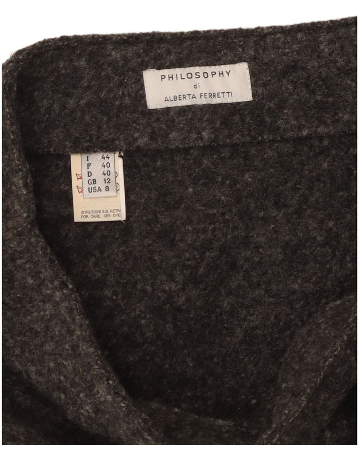 Philosophy Di Alberta Ferretti Womens Mini Skirt UK 12 Medium W30 Grey