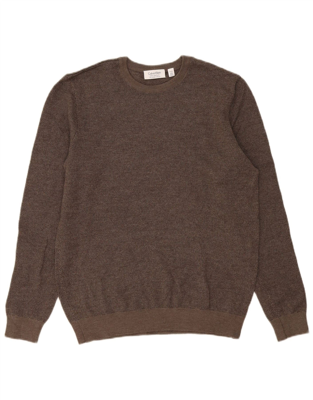 Calvin Klein Mens Crew Neck Jumper Sweater Medium Grey