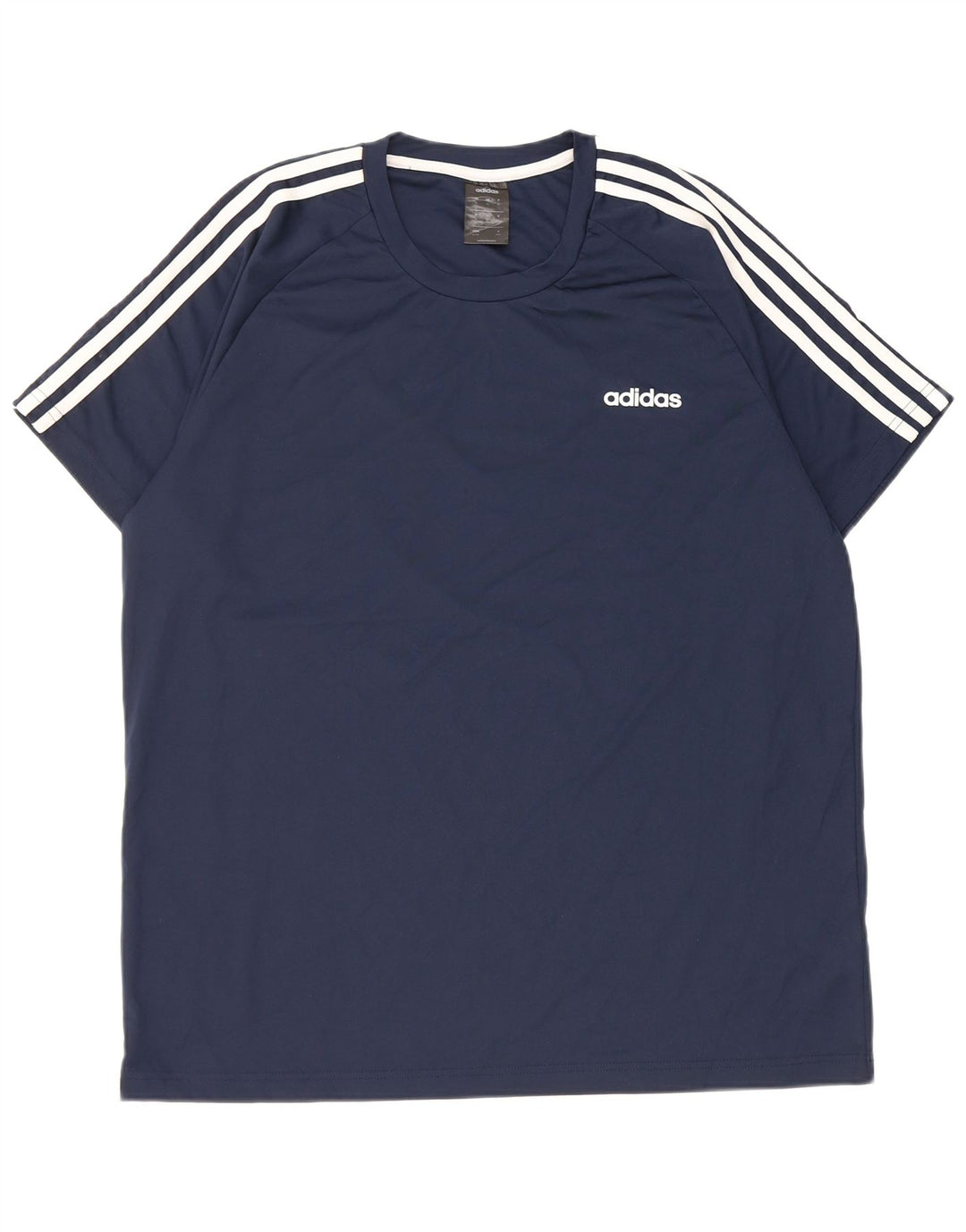 Adidas Mens Climalite T-Shirt Top XL Navy Blue Polyester