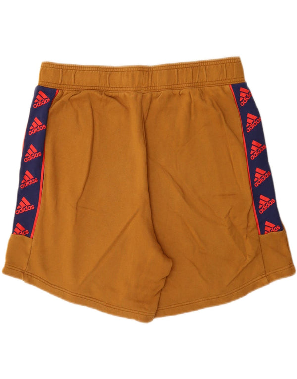Adidas Mens Graphic Sport Shorts XL Beige Colourblock Cotton