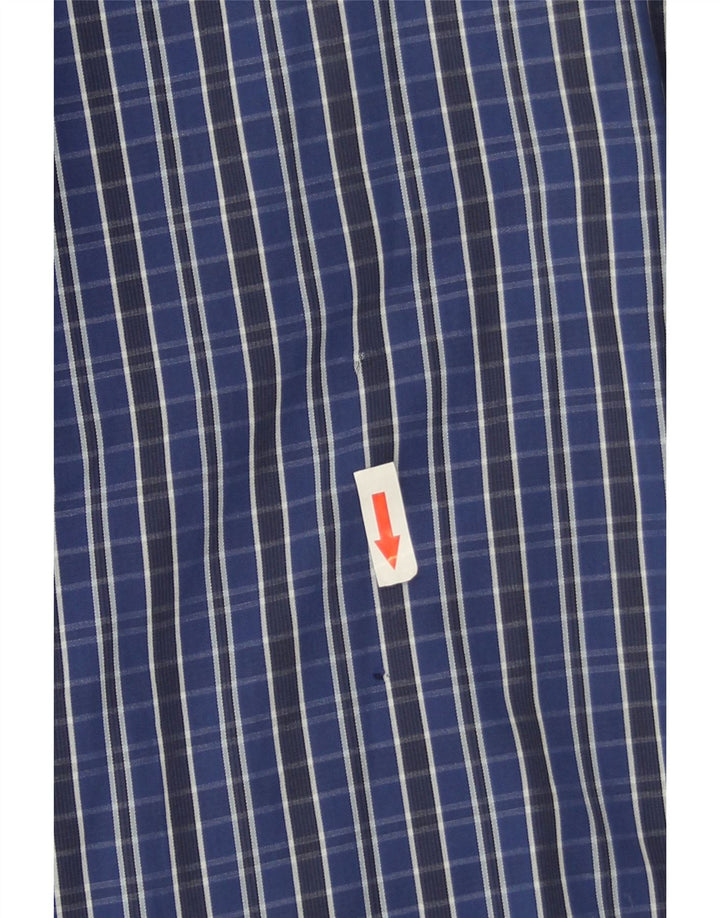 Gas Mens Shirt Small Blue Check