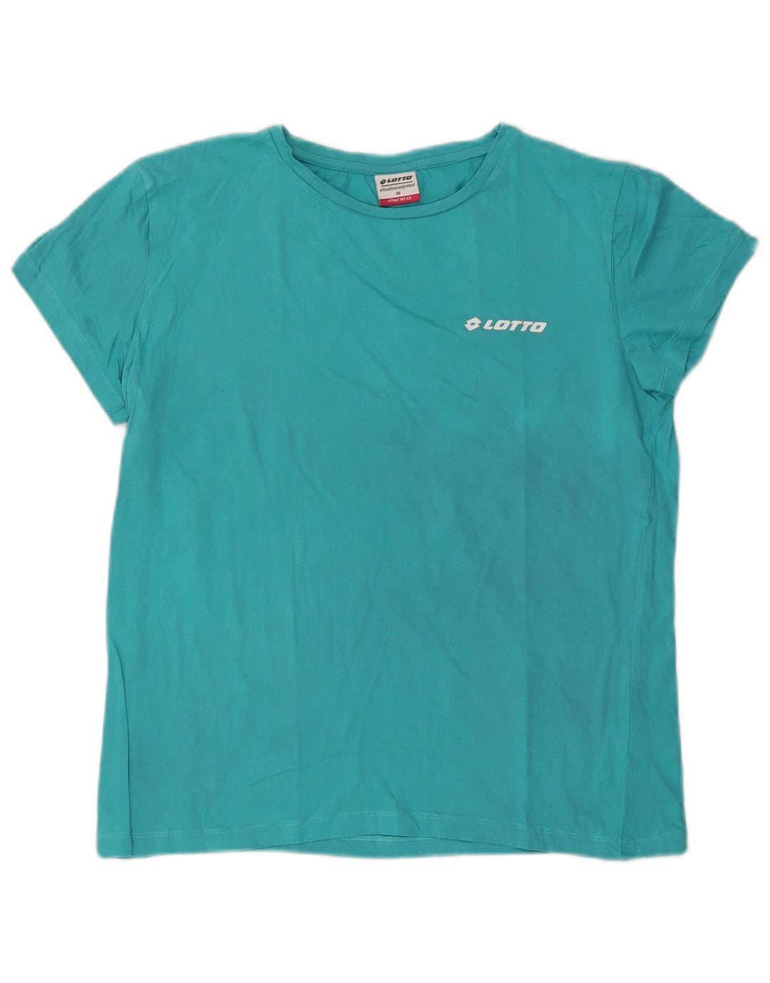 Lotto Womens T-Shirt Top UK 14 Medium Blue Cotton