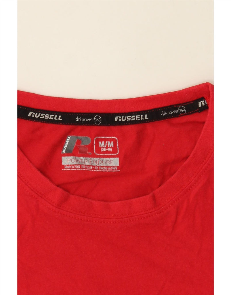 RUSSELL ATHLETIC Mens Dri-Power T-Shirt Top UK 38/40 Medium Red Vintage Russell Athletic and Second-Hand Russell Athletic from Messina Hembry 