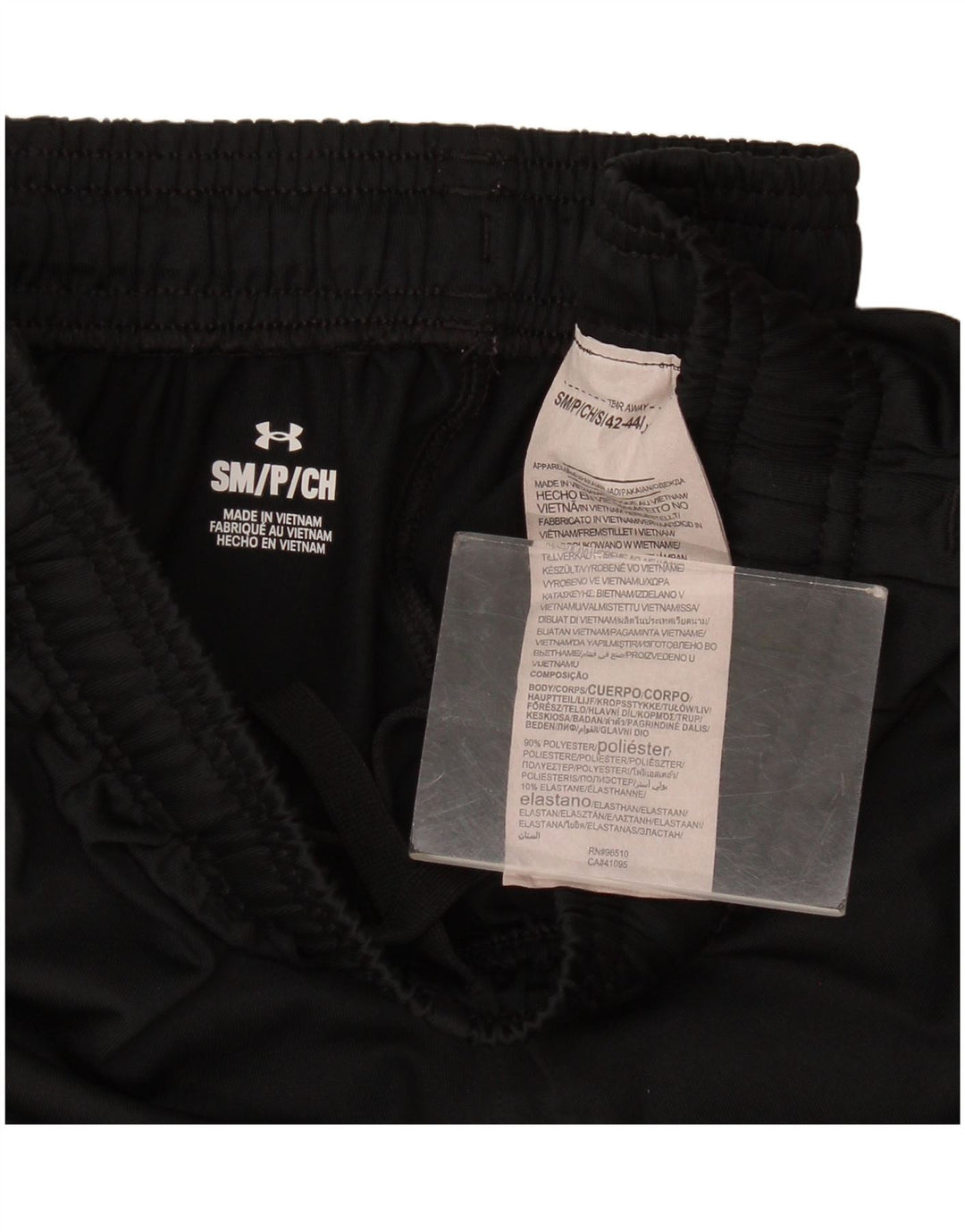 Under Armour Mens Tracksuit Trousers Small  Black Polyester