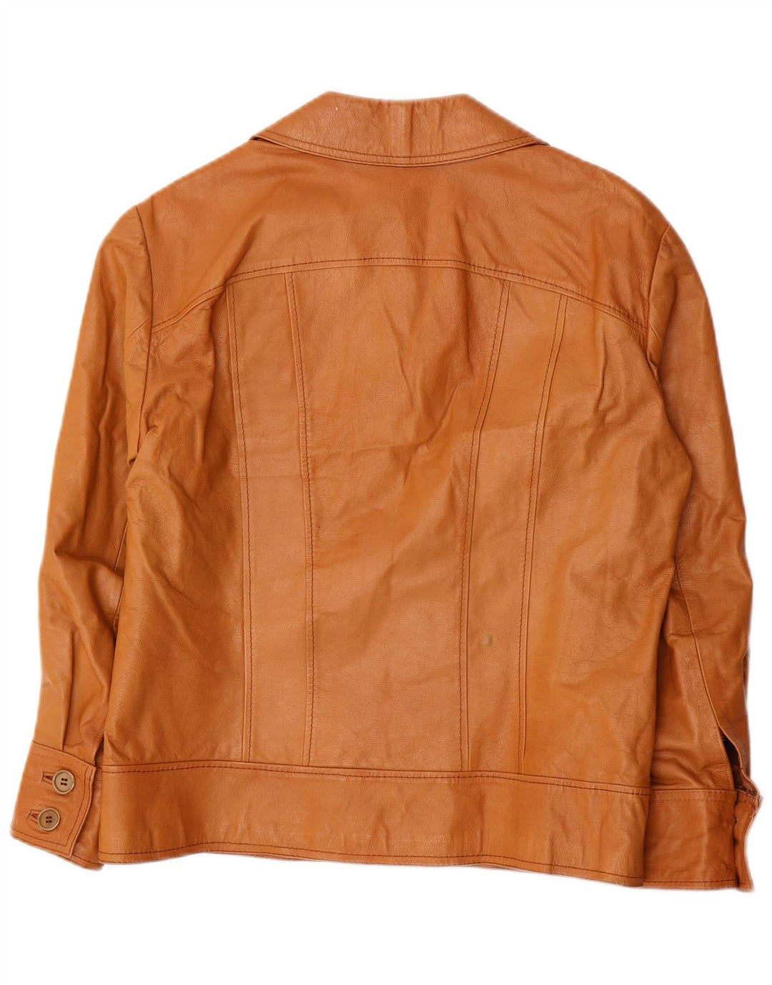 Vintage Mens Leather Jacket UK 36 Small Brown