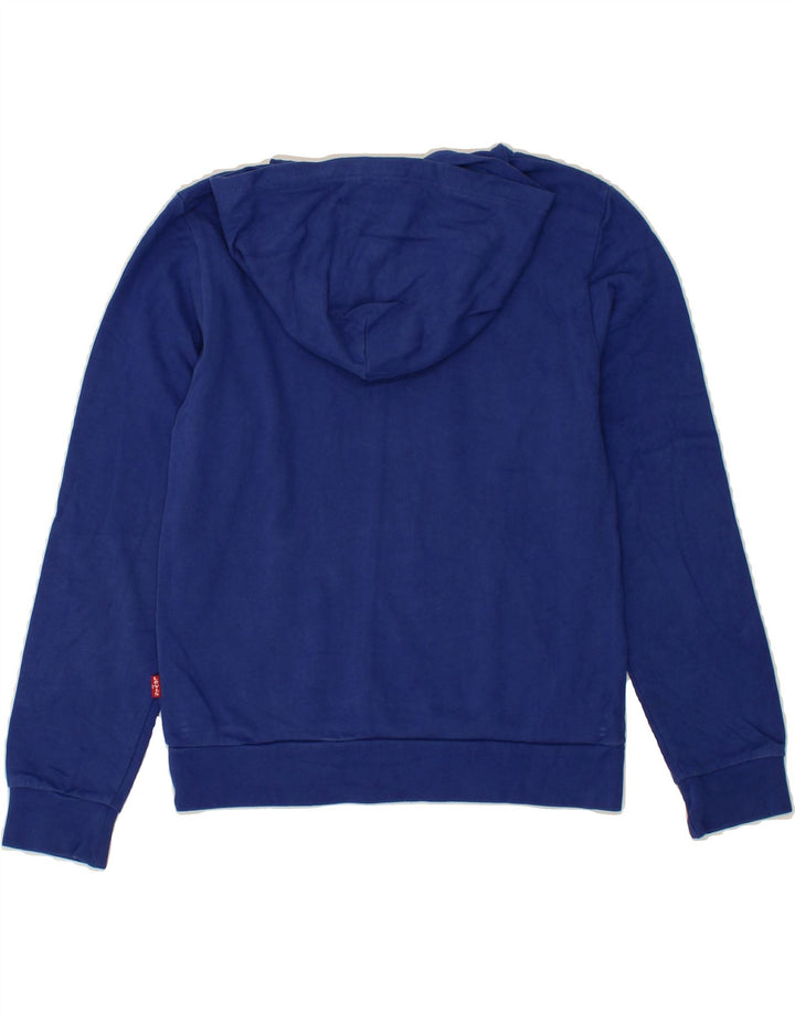LEVI'S Boys Graphic Hoodie Jumper 11-12 Years Blue Cotton Vintage Levi's and Second-Hand Levi's from Messina Hembry 