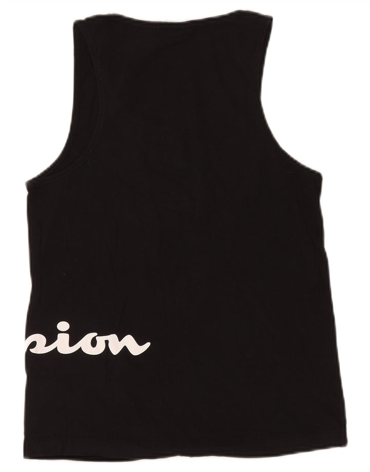 Champion Womens Graphic Vest Top UK 12 Medium Black