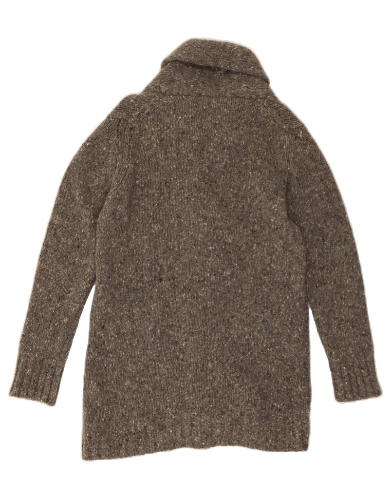 MASSIMO DUTTI Womens Cardigan Sweater UK 14 Medium Grey Flecked Wool Vintage Massimo Dutti and Second-Hand Massimo Dutti from Messina Hembry 