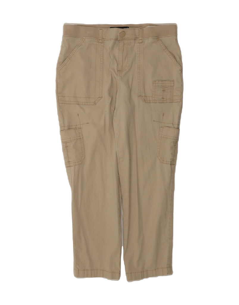 LEE Womens Relaxed Fit Cargo Cropped Trousers US 6 Medium W32 L24 Beige Vintage Lee and Second-Hand Lee from Messina Hembry 