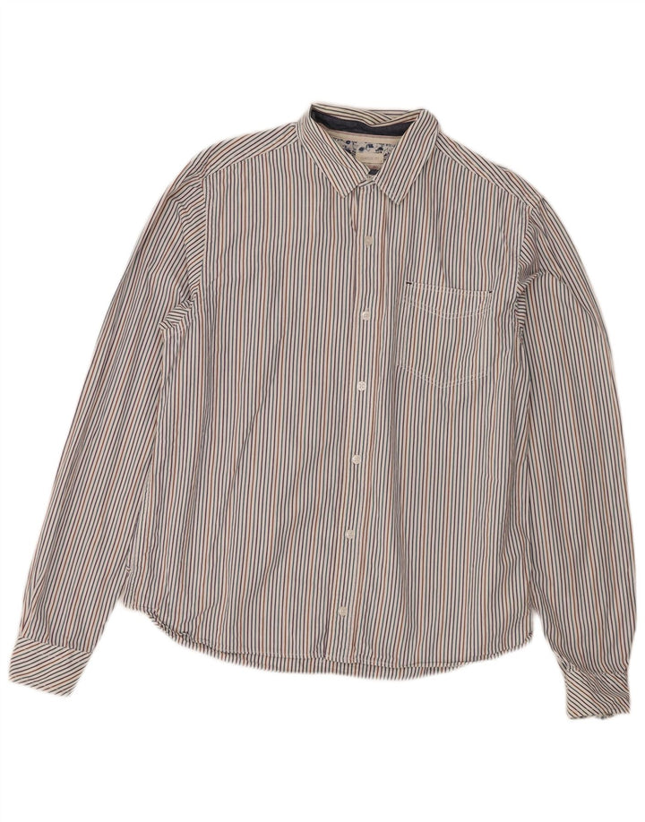 White Stuff Mens Classic Fit Shirt Small Multicoloured Pinstripe Cotton