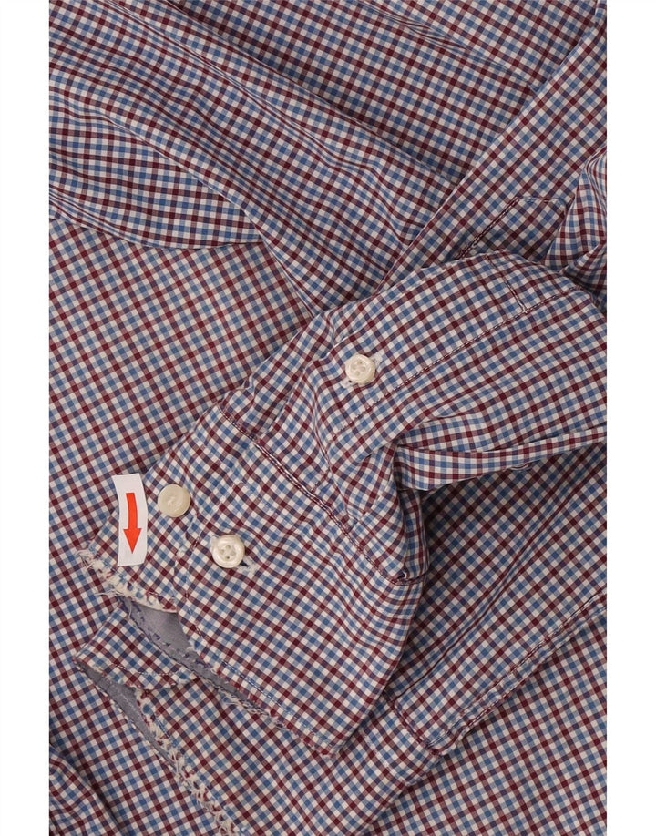 Massimo Dutti Mens Shirt Large Blue Check