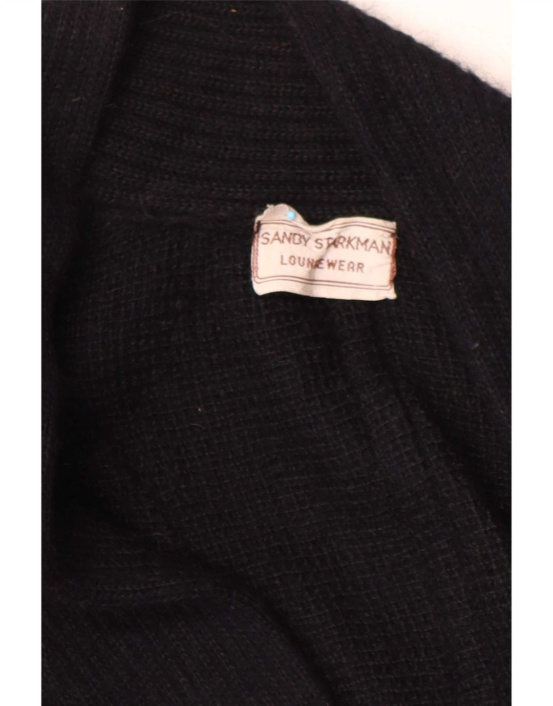 Vintage Womens Oversized Longline Cardigan Sweater UK 14 Medium Black