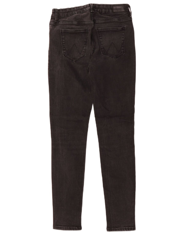 Wrangler Womens Skinny Jeans W30 L32 Black Cotton