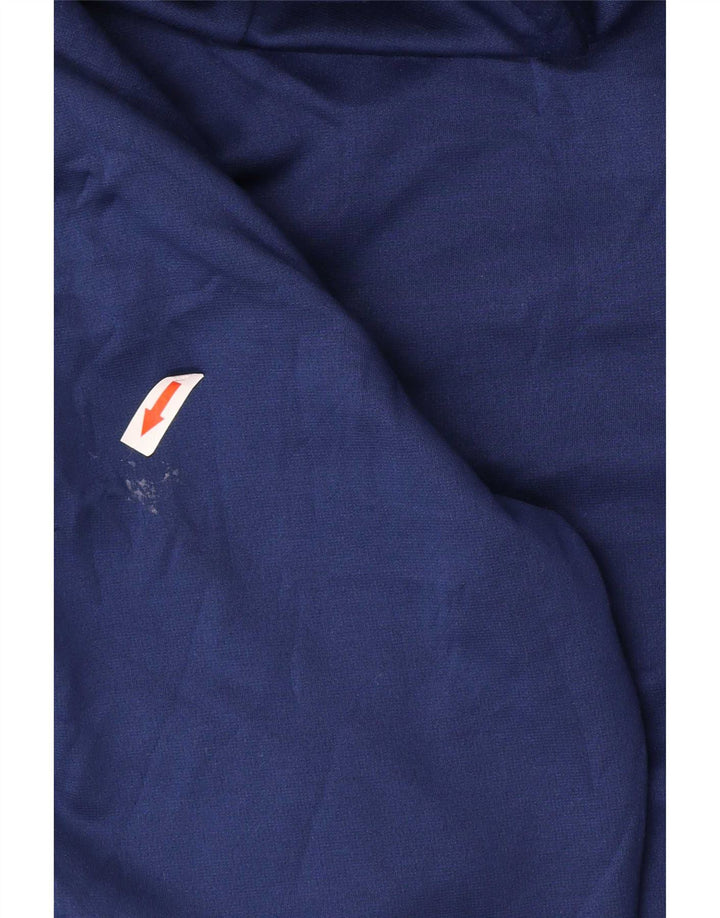 Nike Mens Dri Fit Zip Hoodie Sweater Small Navy Blue Polyester