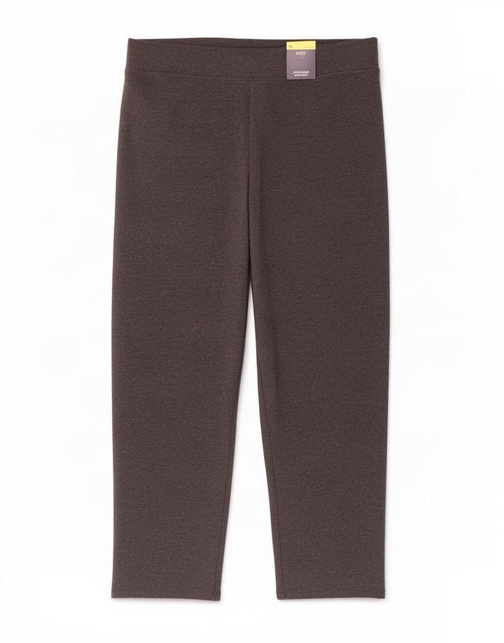 Marks & Spencer Womens Tracksuit Trousers UK 16 Large Grey Cotton