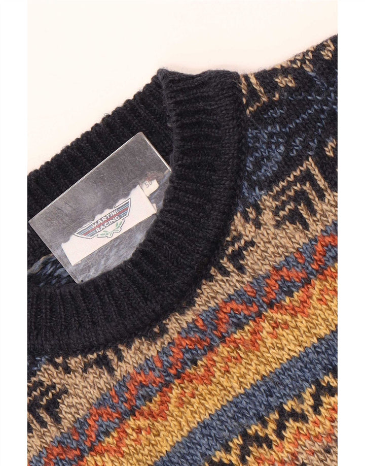 Vintage Mens Turtle Neck Jumper Sweater IT 50 Medium Multicoloured