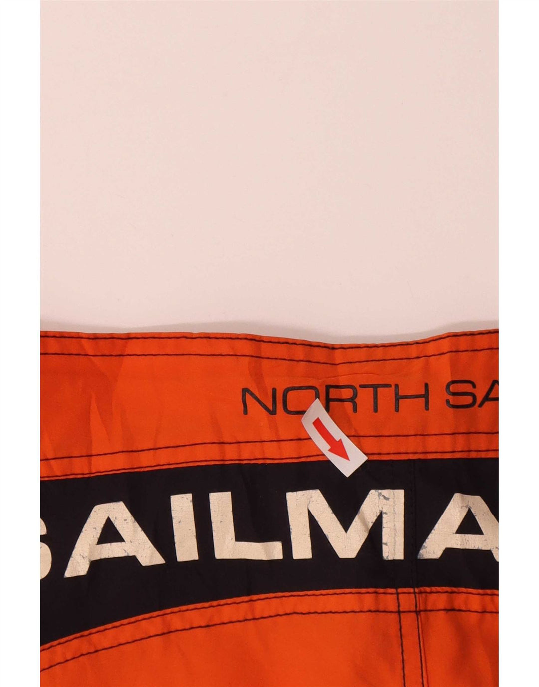 North Sails Mens Graphic Swimming Shorts Medium Orange Colourblock