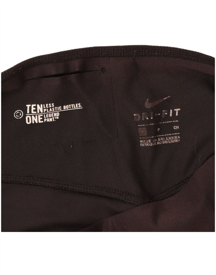 Nike Womens Dri Fit Leggings UK 10 Small  Black