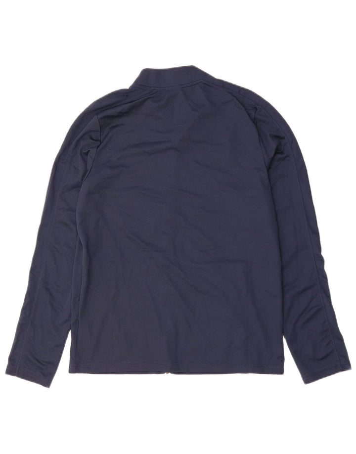 Nike Boys Tracksuit Top Jacket 13-14 Years XL Navy Blue Polyester